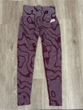 NEW PURSUE FITNESS WORKOUT SEAMLESS BURGUNDY LEGGING